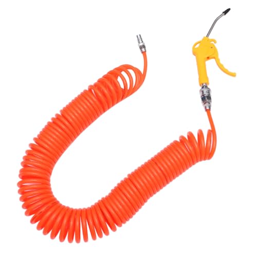 DOITOOL Colocar Manguera Neumática Con Plumero De Aire Kit De Manguera De Resorte Del Compresor De Aire Tubo Espiral Telescopico Manguera De Resorte De Pu Rojo