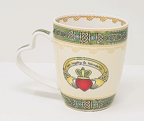 Taza Cerámica Celta Claddagh para Café y Té 13 oz miniatura 2