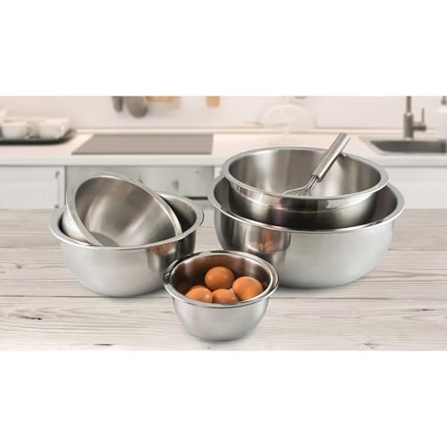 Saladier en inox 4 quarts HIC Essentials pour la cuisine