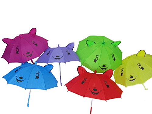 Lot de 6 - Parapluie Animaux pour Enfant Mix