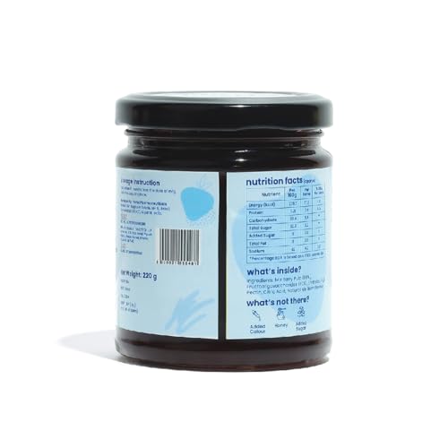 Image of Sweetmate Mix Berry Jam - 220g | No Added Sugar | 100% Pure Fruit Pulp & Healthy Fiber | No Preservatives, Colors & Artificial Flavors | Diabetic & Keto Friendly Jam (Pack of 3)