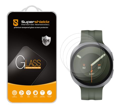 Supershieldz (3 Pack) Designed for Samsung Galaxy Watch 9/8 (44mm) Tempered Glass Screen Protector, Anti Scratch, Bubble Free - image 1