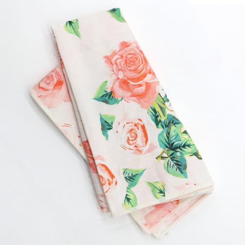 Image of Floral Pocket Squares for Men with Holder Printed Flower Mens Handkerchief Cotton Suit Pocket Hanky for Wedding
