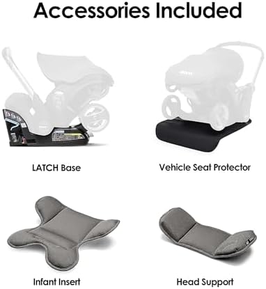Doona Car Seat & Stroller, Black + SensAlert Child Car Seat Alert - 3