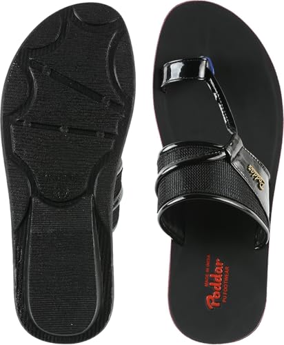 Image of Poddar Men's Flat Sandals - Stylish Toe Ring Slip-On Chappal for Casual, Party & Ethnic Wear