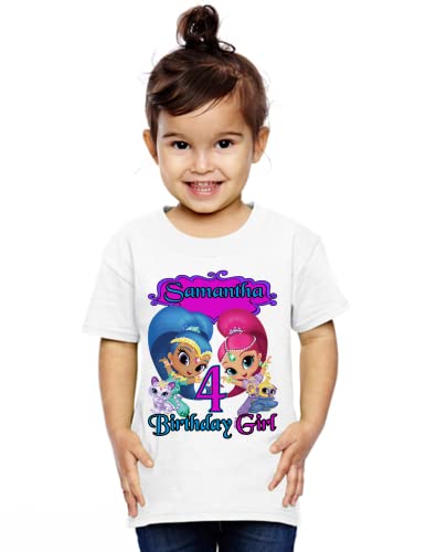 Personalized Shimmer Birthday Shirt, Add Any Name and Age, Custom Shirts for a Shine Birthday Party, Family Matching Shirts, Handmade product.