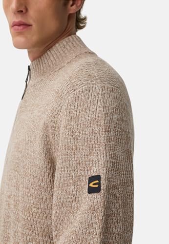 camel active camel active Herren Strick-Troyer mit melierter Struktur Hafer, Menswear-M - Designansicht 6 | TV | Video | Foto