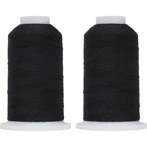 Hilo de coser poliéster todo uso ThreadArt, pack 2, negro miniatura 1