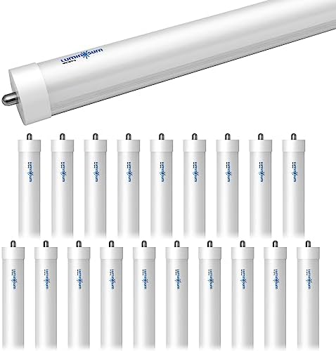 8ft T8 LED Bulbs, Shop Lights 40W, 6000K ETL Listed, 20 Pack