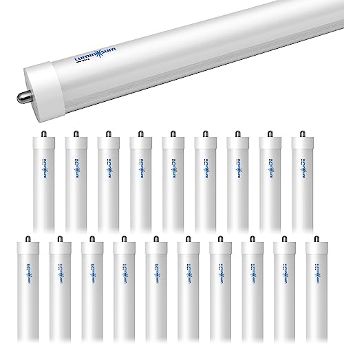 LUMINOSUM T8/T10/T12 LED Tube Light 8 Foot 40W, 80W Equivalent, Single Pin FA8 Base, Dual-End Power Ballast Bypass, Frosted Cover, Daylight 5000k, Fluorescent Tube Replacement, ETL Certified, 20-Pack by LUMINOSUM - Used condition - CA$186.62