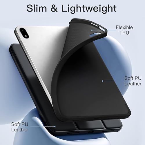 Image of TGK Case for OnePlus Pad 3 13.2 inch Tablet, Pad 2 Pro, Pad 4 Pro Case Trifold Smart Stand Cover (Black)