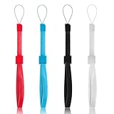 XiQiDianr 4 PCS Adjustable Wrist Strap,Multi-purpose Wristbands, Replacement Strap Compatible with Nintendo Wii Remote Controller (Black+White+Blue+Red)