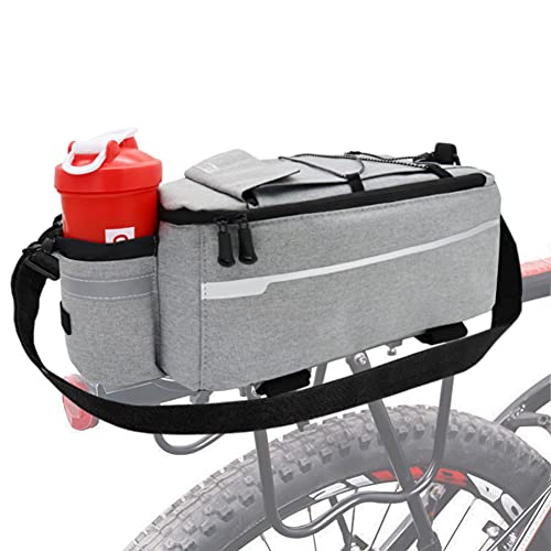 MATTISAM Bike Rack Bag (8L), Insulated Bike Cooler Bag with Shoulder Strap and Reflective Strap, Water-Resistant Bike Trunk Bag, Bike Panniers Bag, Bike Basket, Bicycle Rear Seat Cargo Luggage Bag
