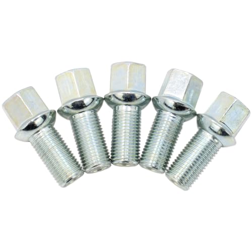 BIAREN 5x Standard Wheel Nut Stud Bolts Wheel Lug Bolt Studs For Audi A3 A4 A6 TT Seat Altea Ibiza Leon Toledo Skoda Fabia Octavia Superb VW Golf Bora Polo Caddy Passat Jetta Beetle Tiguan 8D0601139D