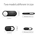 ZUCUCUC Laptop Camera Cover Slide, Phone Camera Cover Slide, 6 Pack Ultra Thin Webcam Cover Slide for Laptop, Desktop, PC, Tablet, Smartphone, Protect Your Privacy and Security(Black)