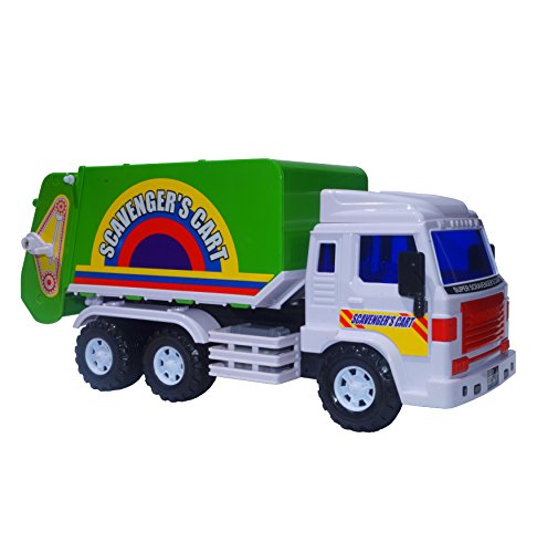 Big-Daddy Medium Duty Friction Powered Garbage truck (Dustbin Lorry) With Easy Collect Spin Flaps & Dump Lever When Full by Big Daddy