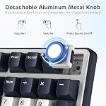 RK ROYAL KLUDGE X104 Clavier mécanique pleine taille, Claque de jeu crémeux filaire avec Pad et Knob,104 Clés de l'ordinateur clavier commutateur linéaire, RGB Backlit, Logiciel en ligne pour gagner/Mac
