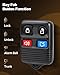 ELECTOP Key Fob Replacement with Ignition Key Keyless Entry Remote Control CWTWB1U345 Car Security Product fits for Ford Escape Explorer Expedition Focus Fusion Mustang Taurus, Lincoln, Mercury, Mazda
