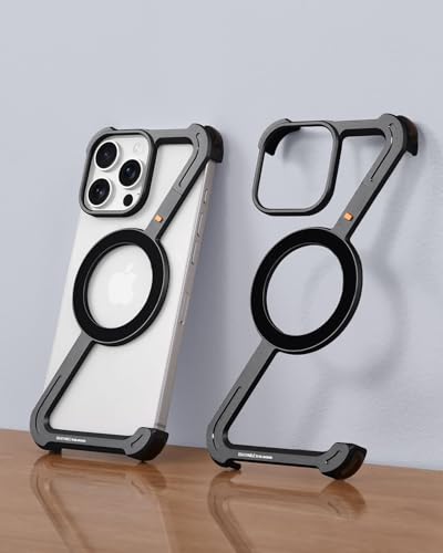 Funda iPhone 16 Pro OATSBASF de aluminio para evitar caídas sin perder estética 7