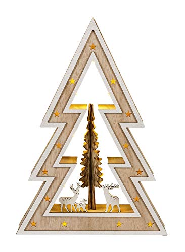 HGD CLSP45-1201 Decoración navideña, Madera, Coloreado, tamaño Cover
