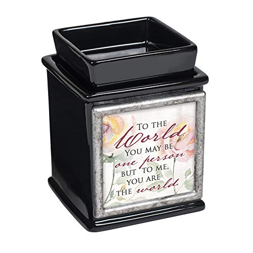 Elanze-Designs-You-are-The-World-Glossy-Black-Interchangeable-Photo-Frame-Candle-Wax-Oil-Warmer Elanze Designs You are The World Glossy Black Interchangeable Photo Frame Candle Wax Oil Warmer