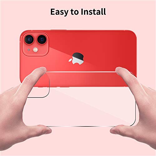 Beeyoka [2 Pack] Back Screen Protector Compatible With Iphone 12, Anti Scratch/Bubble Back Tempered Glass Screen Protector Ultra Thin Rear Film (6.1 Inch) #TOP5