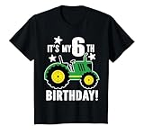 Photo Gallery bambino green farm tractor 6 ° compleanno festa a tema per 6 anni maglietta Photo Gallery bambino green farm tractor 6 ° compleanno festa a tema per 6 anni maglietta