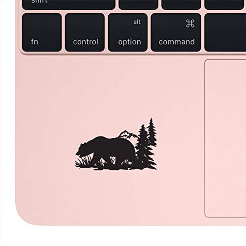 NBFU Bear Hunting Forest 1 (Black) (Set of 2) Premium Waterproof Vinyl Decal Stickers for Laptop Phone Helmet Car Bumper Mug Tuber Cup Door Wall Decoration by NBFU - Image 3