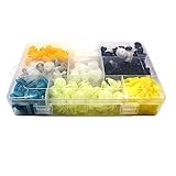  360pcs Clip de fixation de fermeture de fermeture de bouchon de voiture de voiture de voiture de voiture de 360 pcs avec la boîte Set pour tous les rivets Auto,K3-180Pcs