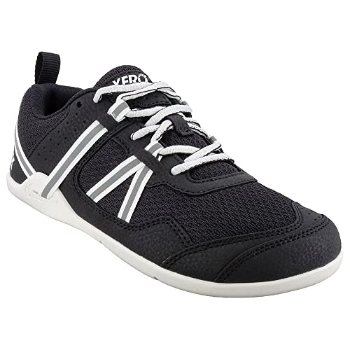 Xero Shoes Women's Prio Cross Training Shoe - Lightweight Zero Drop, Barefoot, Black/White, 7 #TOP2