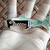 Shark Bottle Opener Metal Keyring Creative Keychain Pendant for Openning Wine Bottle Hang Key Decoration #4