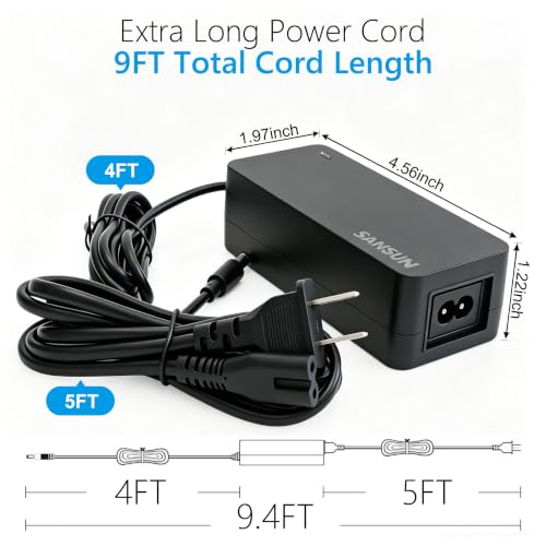 Image of 12V 5A Power Supply, AC 120V to DC12V 5.5x2.1mm Jack Converter, 12 Volt LED Driver 60W Adapter Transformer for Strip Lights, Surveillance Cameras, External HDD, Monitor, CCTV (Pack of 1)