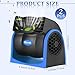 Tujoe 2 Pcs 12v Car Fan Car Vehicle Electric Cooling Fan with Cigarette Light Plug Mini Adjustable Speed Silent Air Cooler Portable Cold Air Fans for Cars Auto Suv Truck Cart Rv Atv