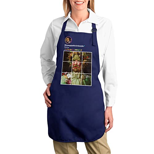 Tablier Arcimboldo navy idée cadeau originale pour cuisinier - 2