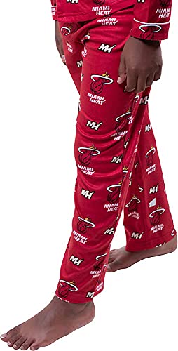 Image of Ultra Game Youth NBA Official 2-Piece Super Soft Button Down Pajamas Set