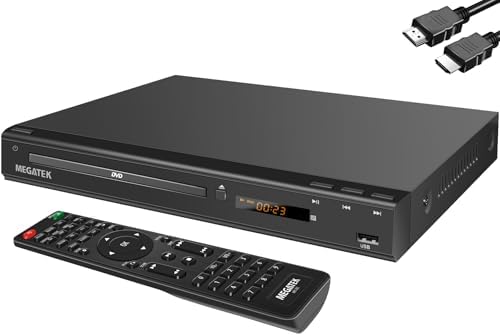 MEGATEK Region-Free DVD Player for TV with HDMI & 1080P Upscaling