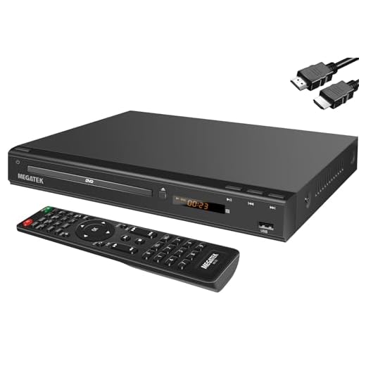 MEGATEK Region-Free DVD Player for TV with HDMI & 1080P Upscaling