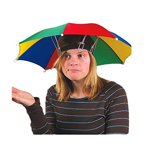 Dark Moon Hat Umbrella For Kids Girls and Boys Multicolour Cap Hat Umbrella for Kids,Adults,Women,Men (Multicolor)