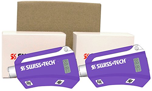 Swiss+Tech ST82029 Platinum Series Purple 'BodyGard XL7' Emergency Tool, (Pack of 2)