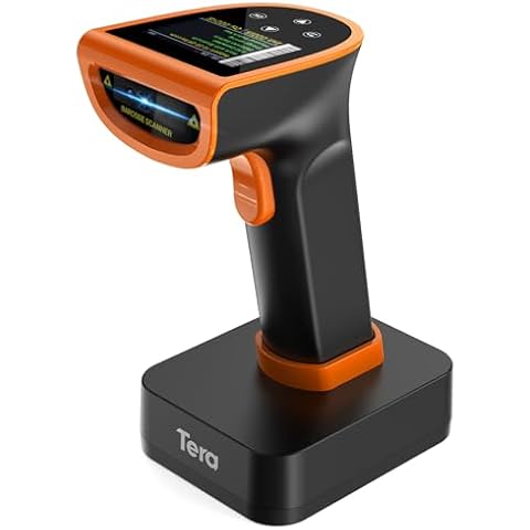 Tera Pro Wireless Barcode Scanner with Screen Cover
