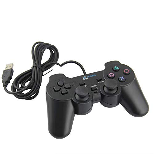 Controle Usb Ps2 P/ Computador Notebok C/ Vibração Analógico