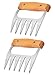 BBQ Meat Claws Best For Pulled Pork - Sturdy Wood Handle and Stainless Steel Barbeque Shredder Tool