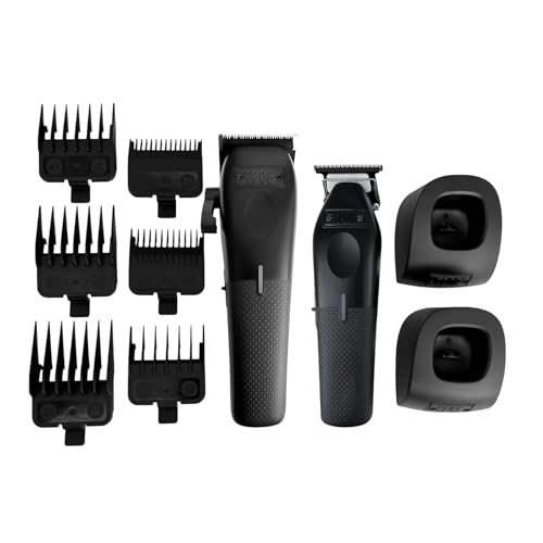 Image of TPOB Play Barber Hair Clippers Trimmers Set for Men 7500 RPM Blackout Edition