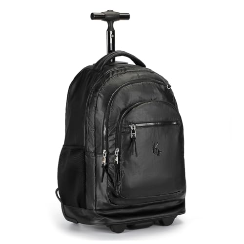 Mochila Infantil Menina Escolar Kika Metálica Rodinha Costa (Preto)