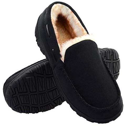 Vonair Men's Moccasin Slippers Cover