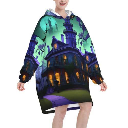 Couverture à capuche imprimée originale idée cadeau pour frissonner au chaud
