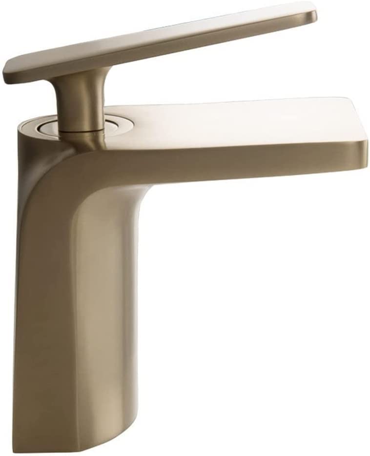 Mélangeur de bassin avec jet cascade et cartouche céramique pour eau chaude et froide