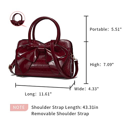 Image of JHVYF Women Tote bag Satchel Purses and Handbags for Women Shoulder Bags Bow Purse