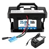 Mihobatt 25.6V 7Ah LiFePO4 Deep Cycle Rechargeable Battery