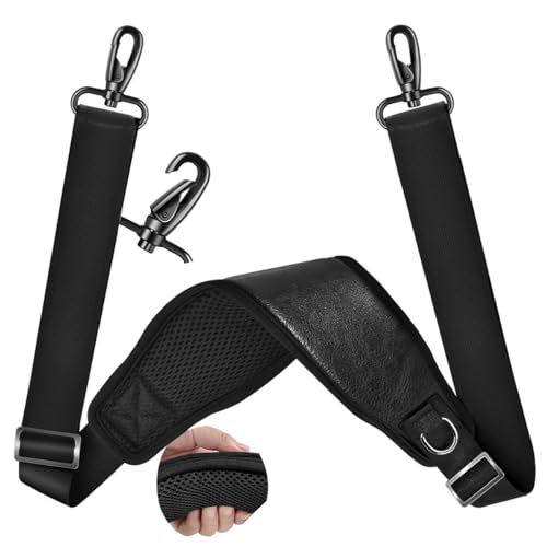Image of ZINMARK Shoulder Strap 79 inch with Cushion and Double Adjustable Buckles and Metal Hooks for Briefcase Bag, Luggage Bag and More